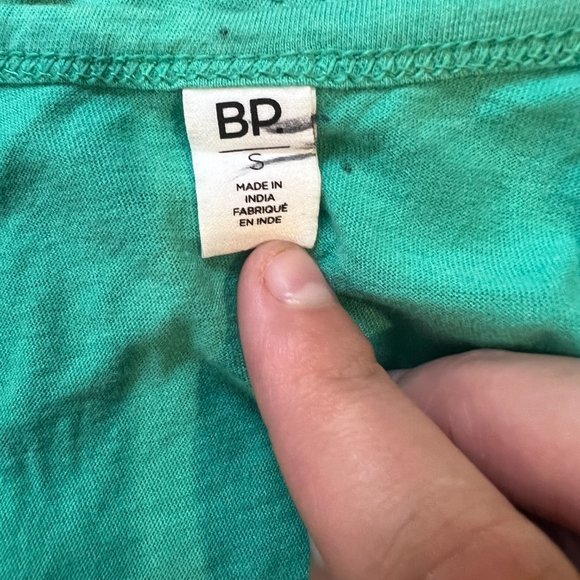 NWOT BP Washed Crop Swing Tank in Green Marine (S) - Picture 6 of 9